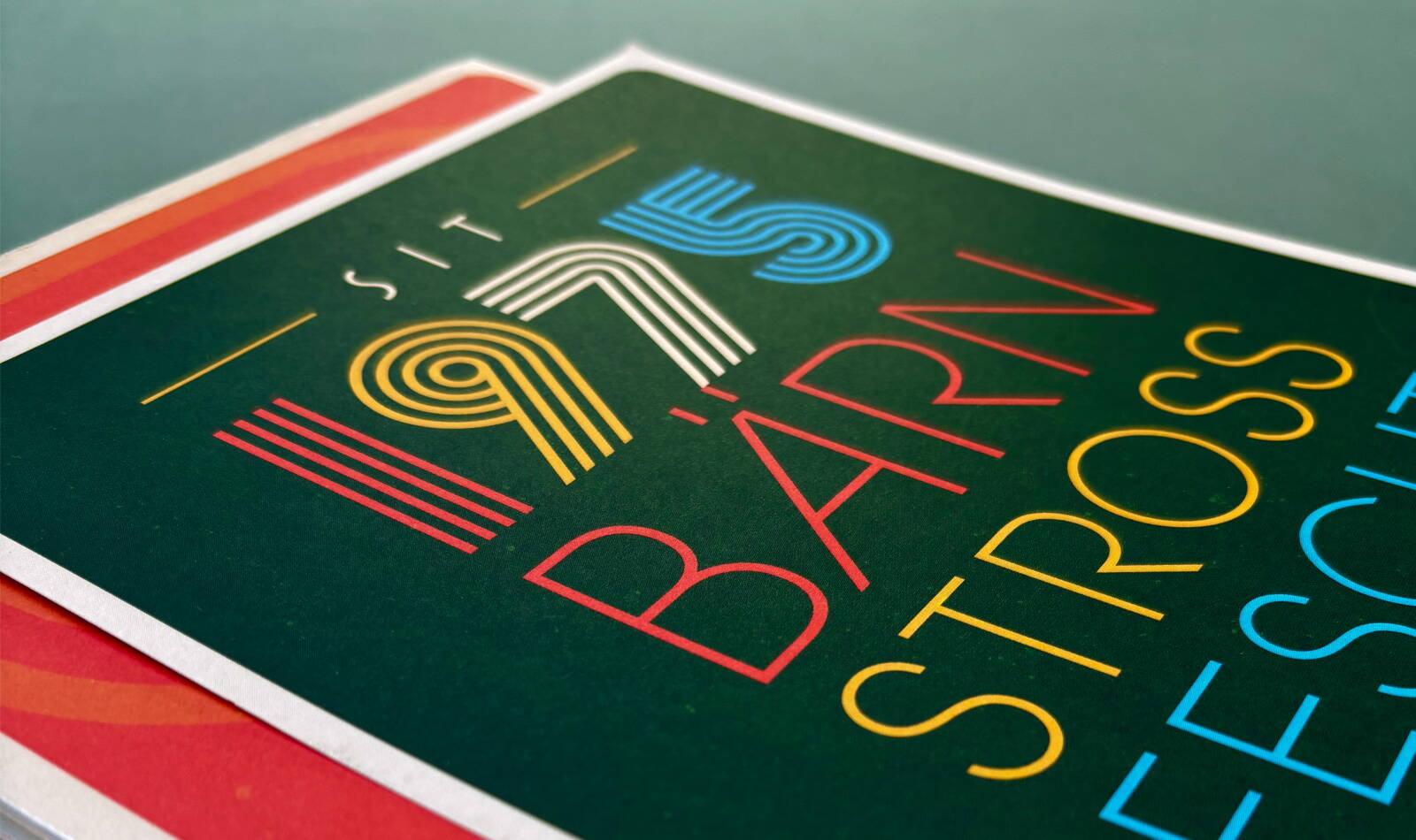 Bärnstrossfescht, Flyer, Logo, Schriftzug, Siebdruck